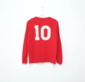 1966 Bobby CHARLTON #10 England Vintage Umbro Away LS Football Shirt (M/L)