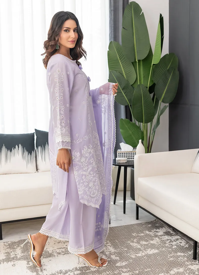 3 Pc Chikankari Lawn Unstitched