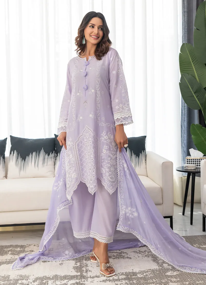 3 Pc Chikankari Lawn Unstitched