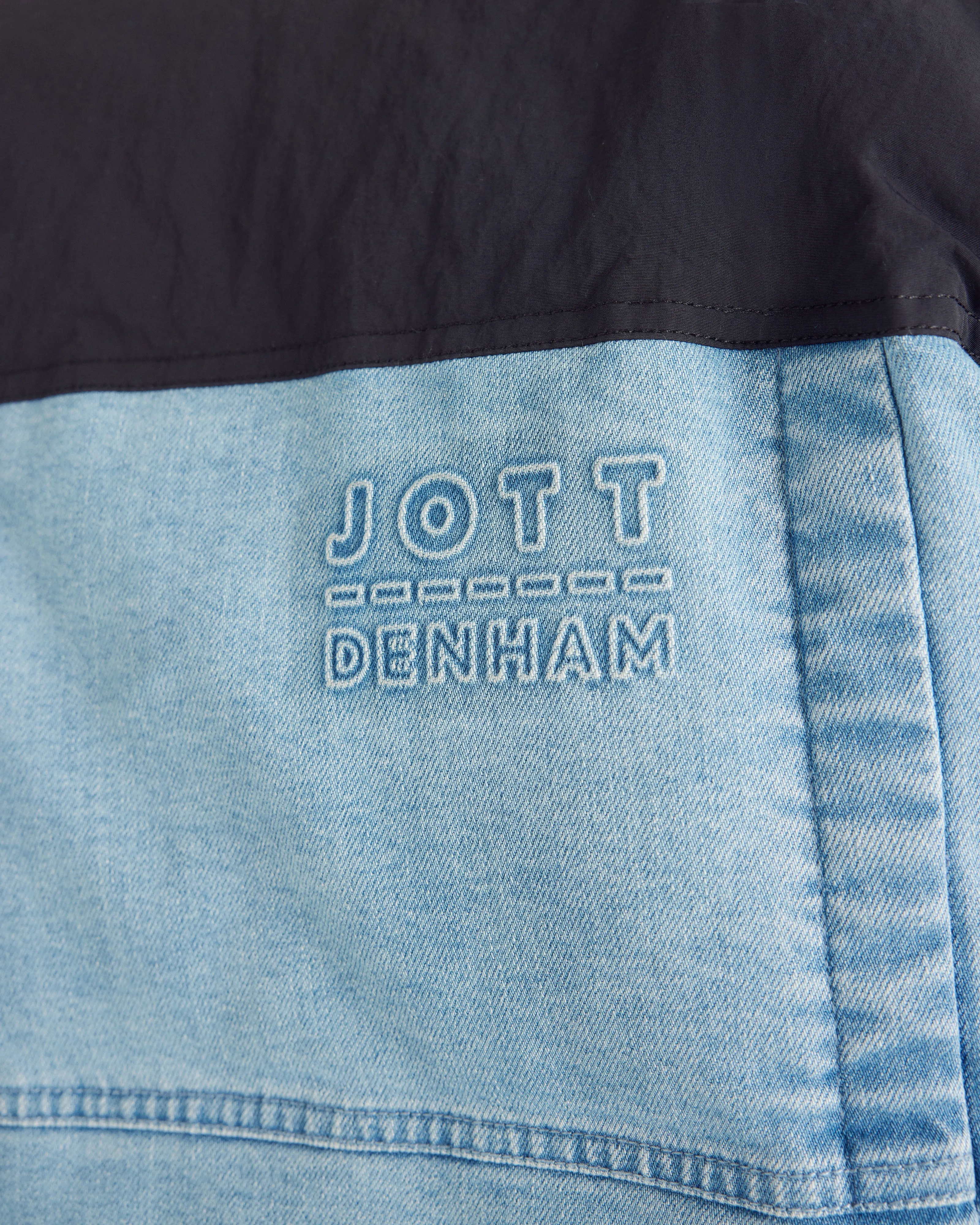 Aero WNM JOTT x DENHAM puffer-style denim down jacket