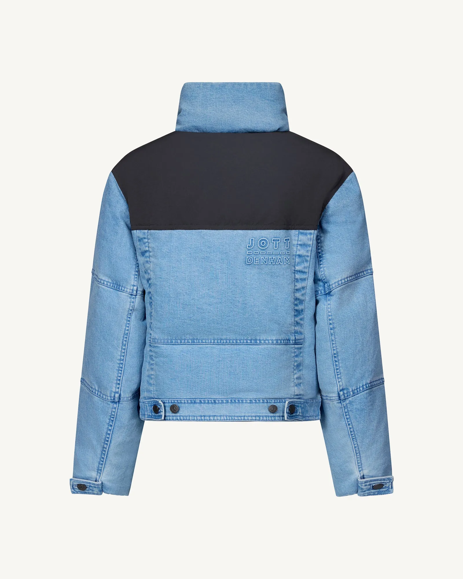 Aero WNM JOTT x DENHAM puffer-style denim down jacket