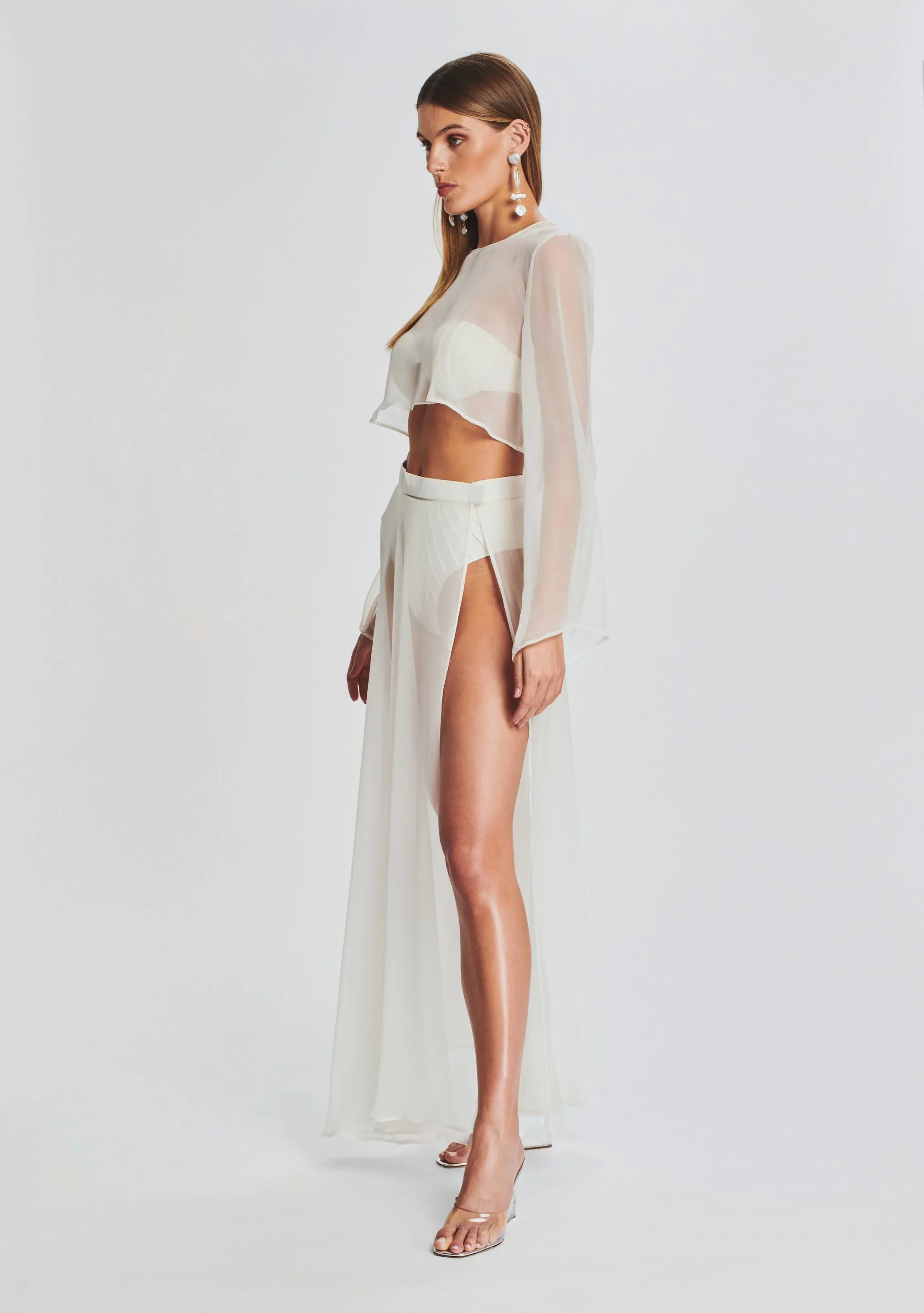 Alaia Long Slit Skirt