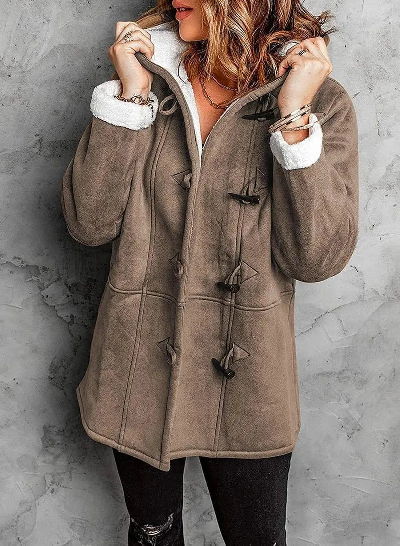 Alma™ | Cashmere Lookalike Hooded Coat