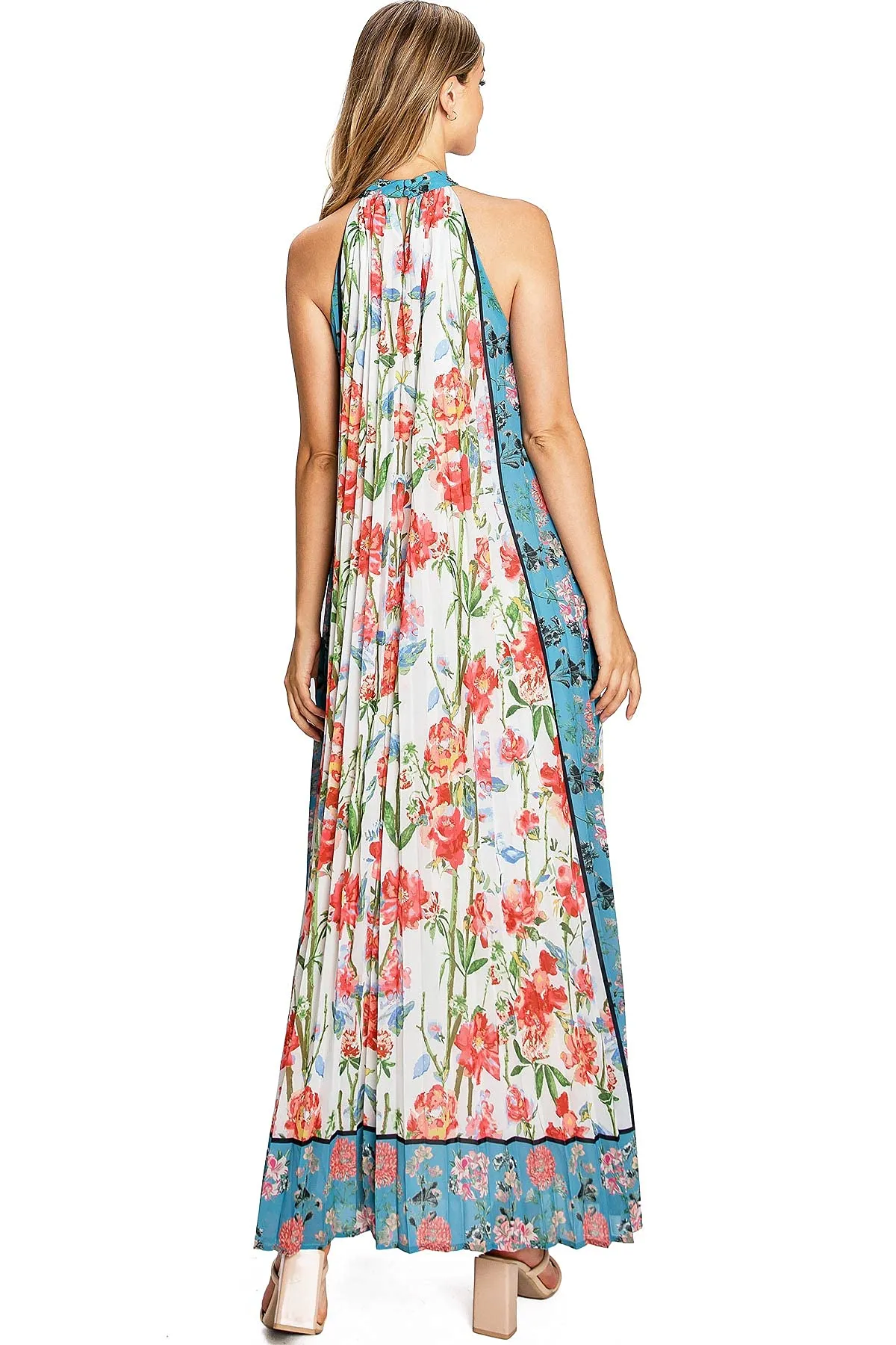 Amour Pleat Maxi Dress