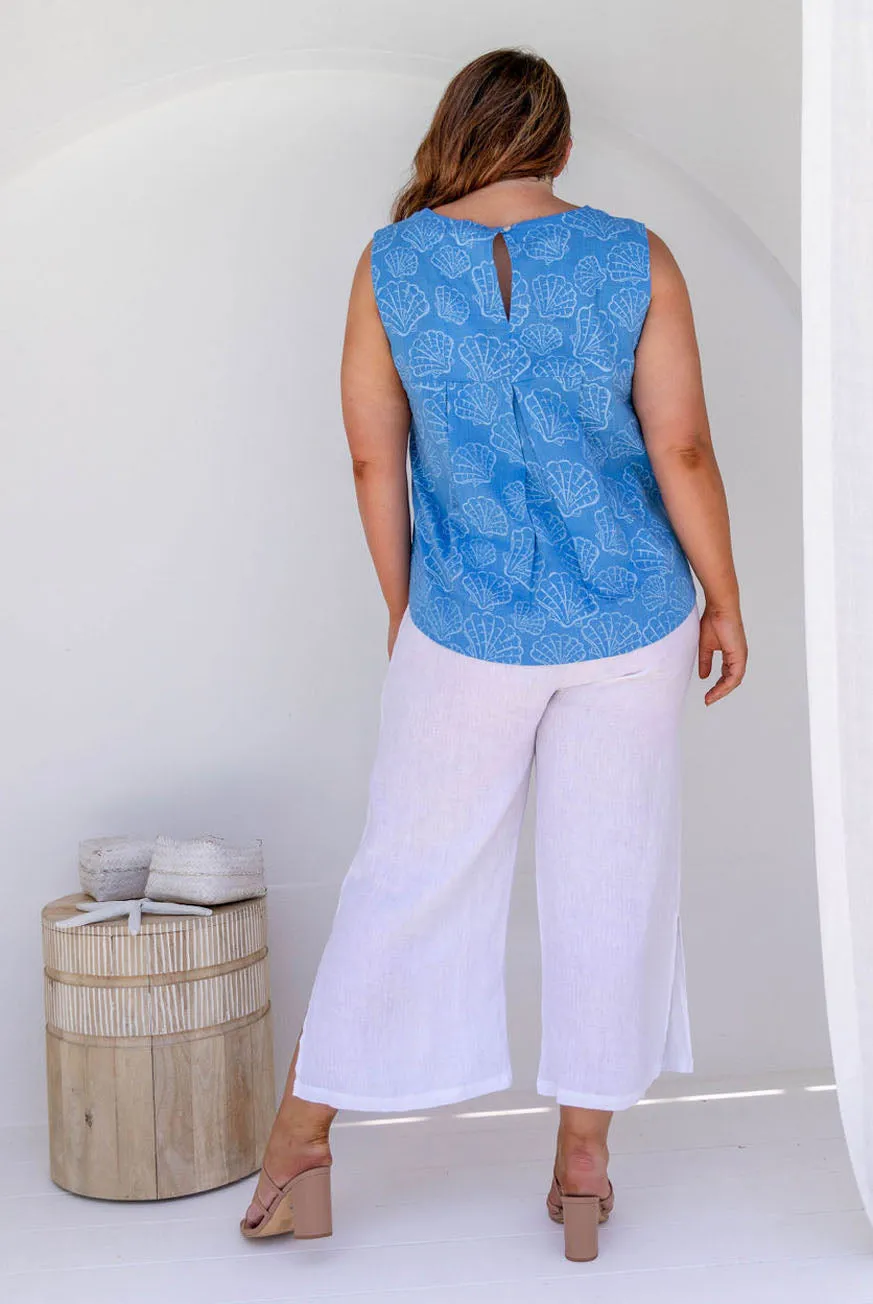 Anguilla Shell Cotton Beach Top