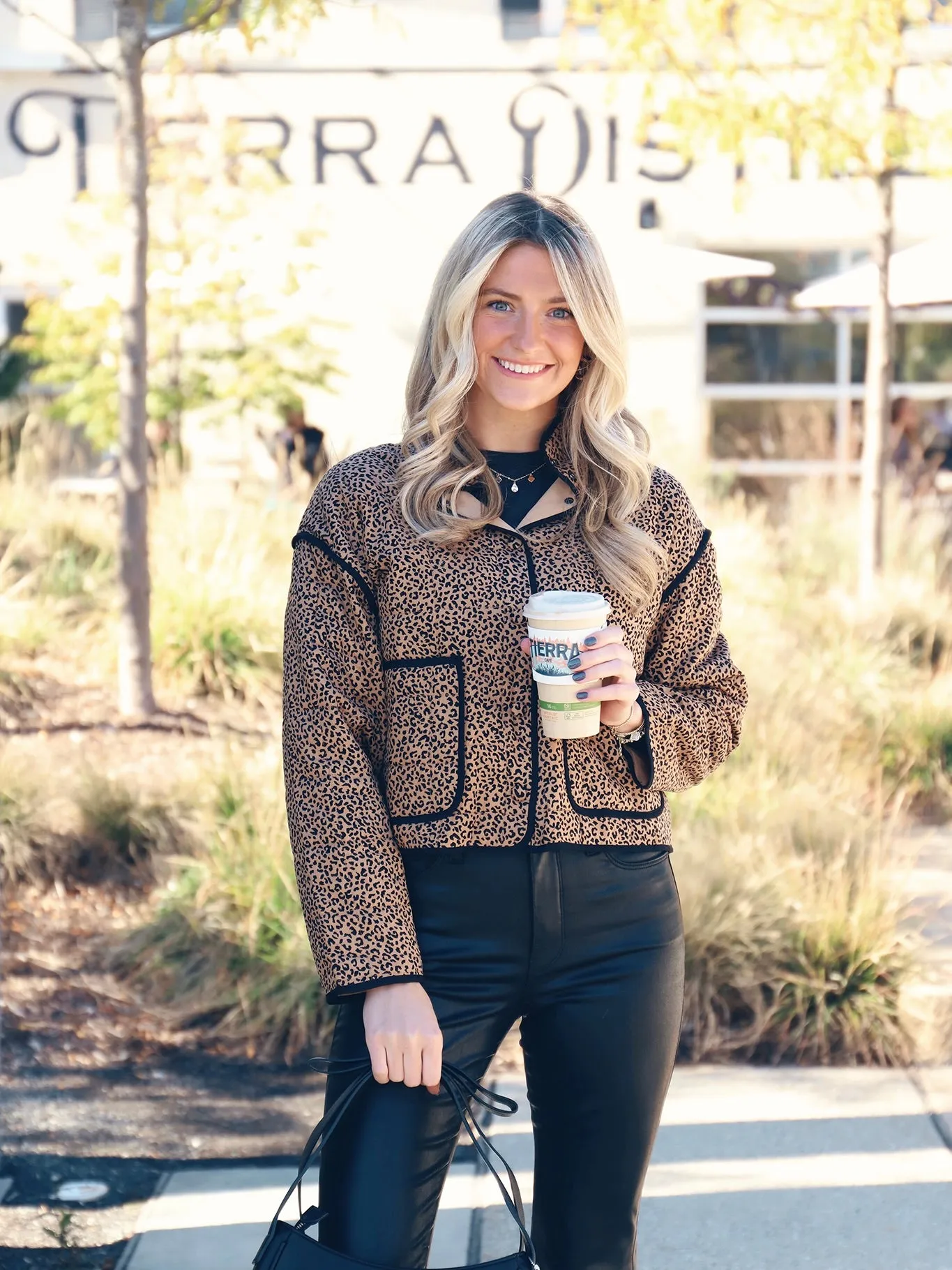 Animal Print Quilted Jacket