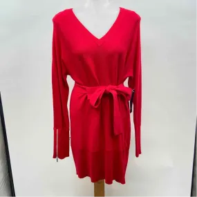 Anne Klein Women's Size XL Red Solid Dress