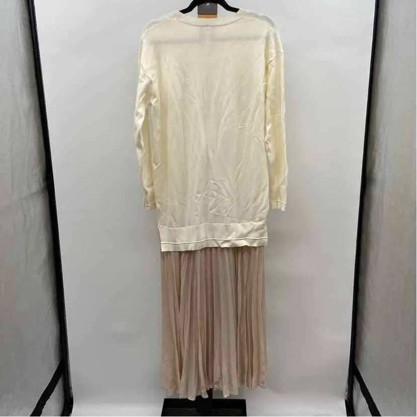 Anthropologie Women's Size S Ivory Shimmer Dress