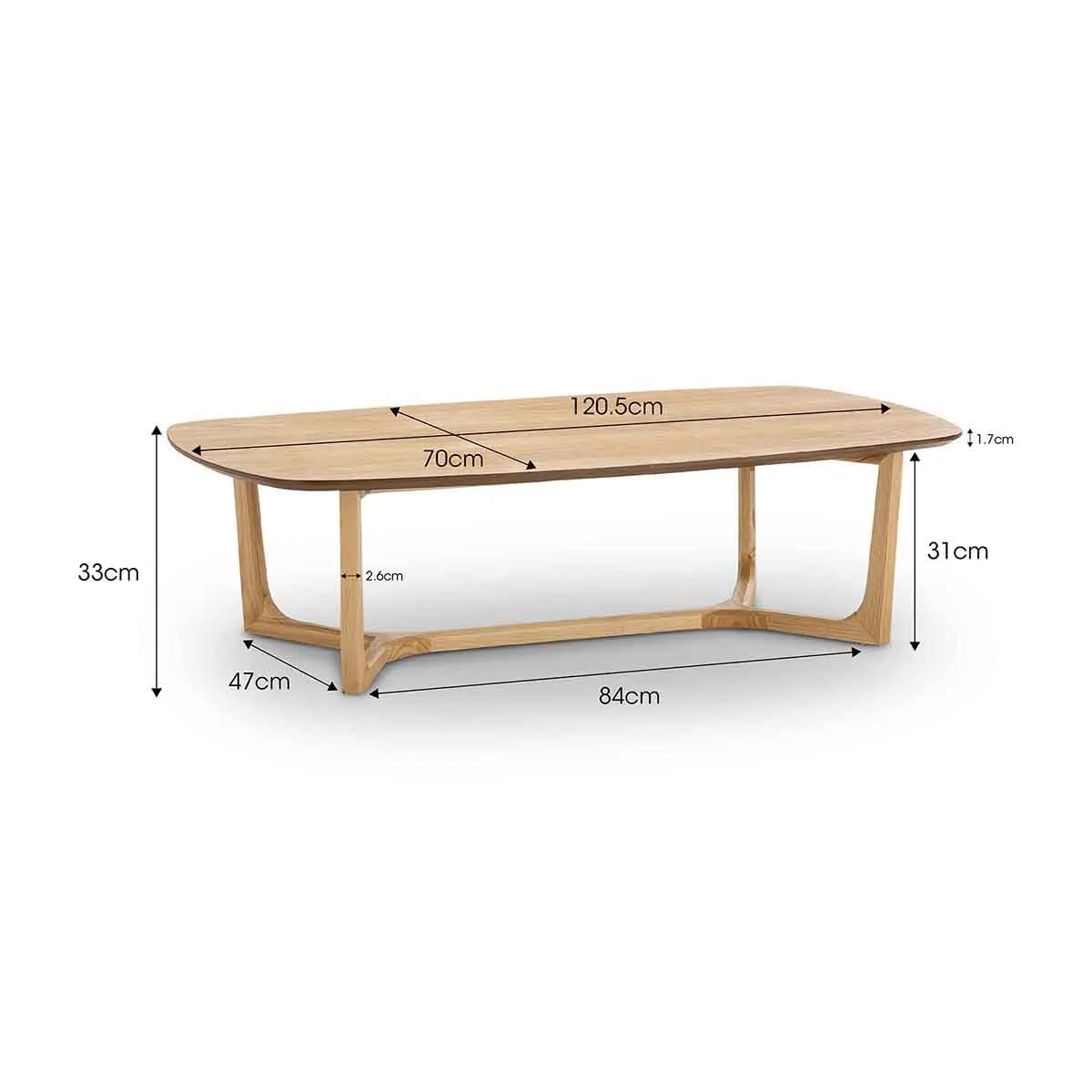 Ashwood Oval Coffee Table