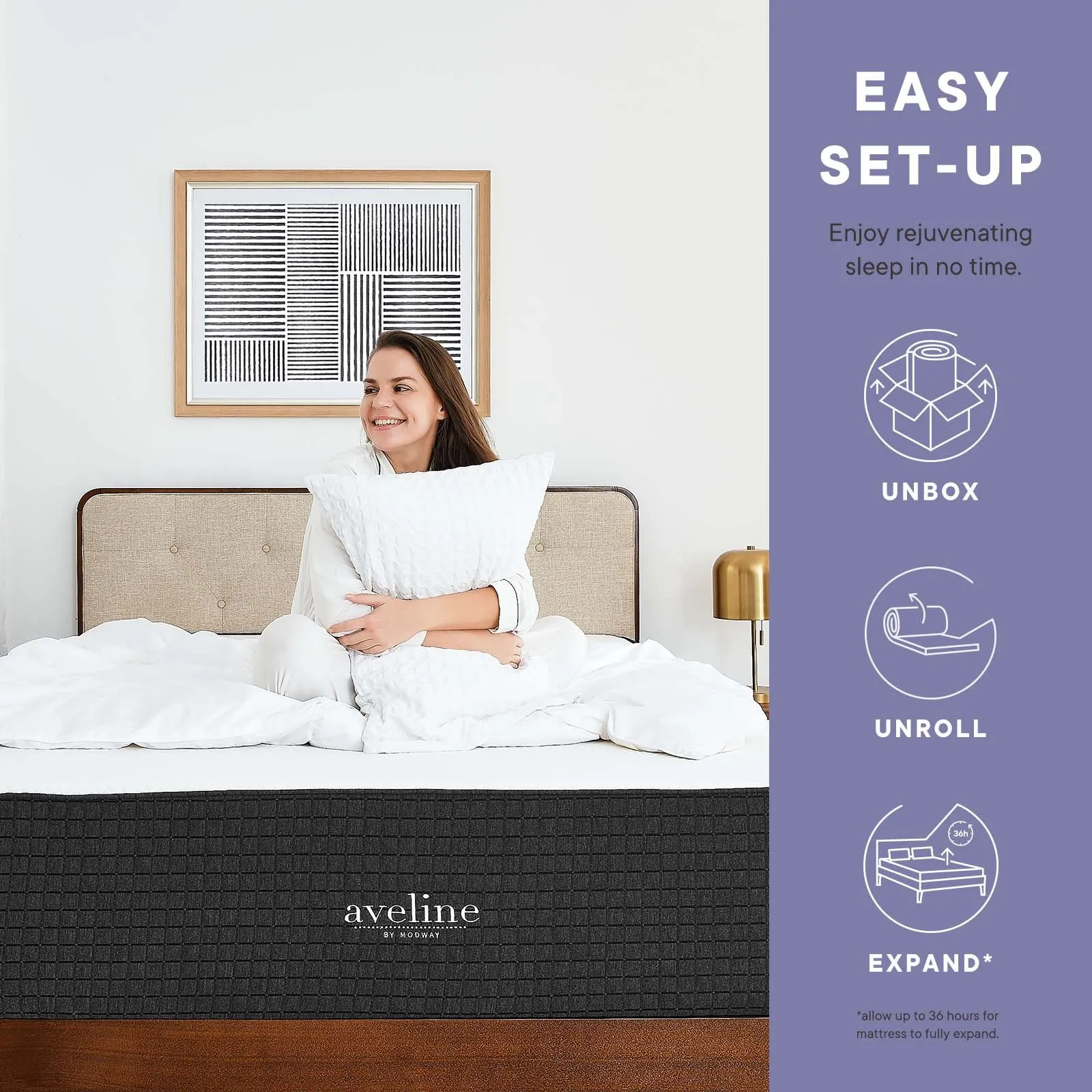 Aveline 6" King Mattress  MOD-5491-WHI