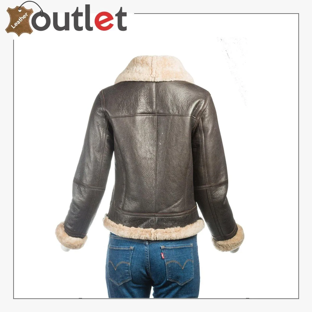 B3 Bomber Sheepskin Women Leather Jacket