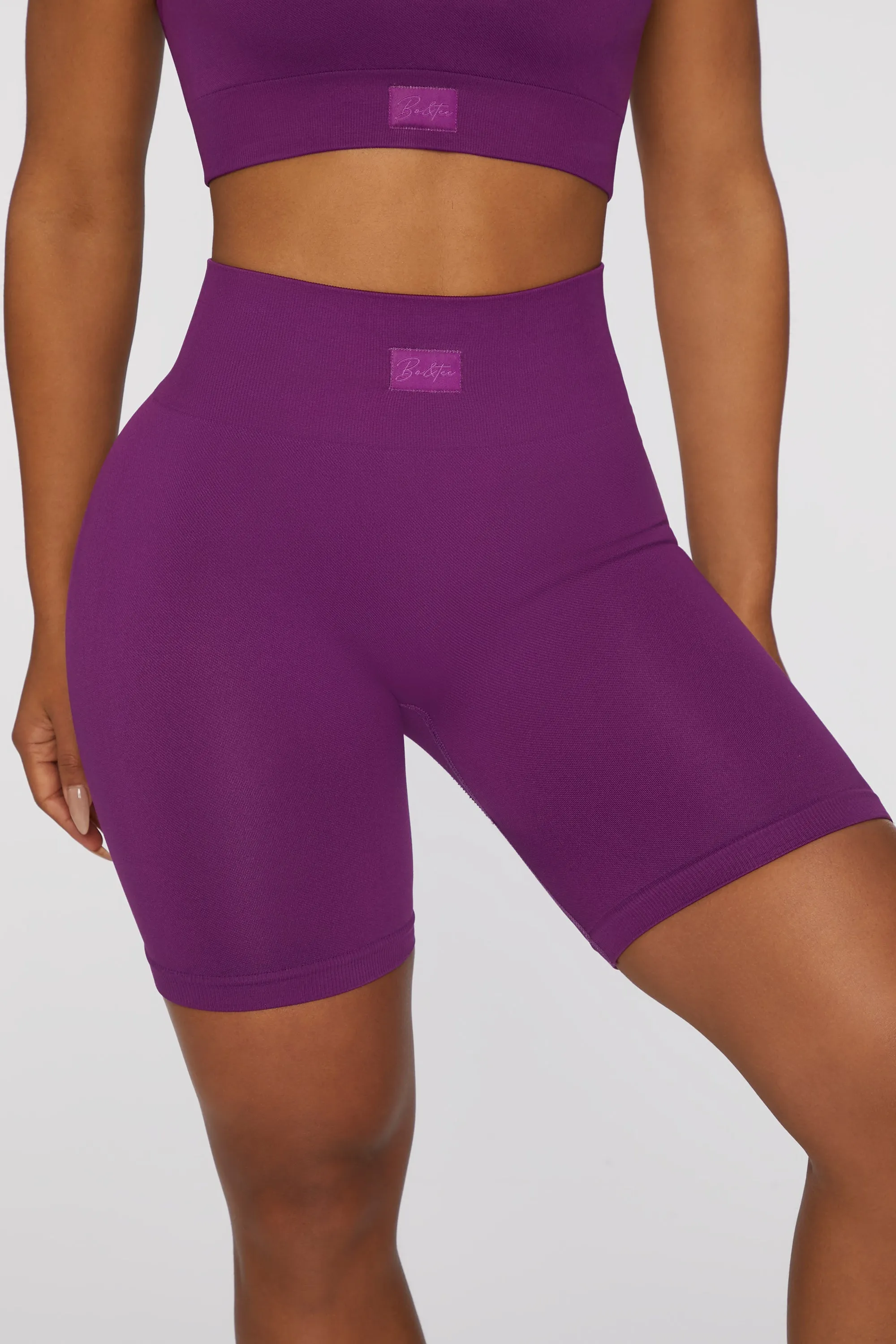 Biker Shorts in Dark Purple