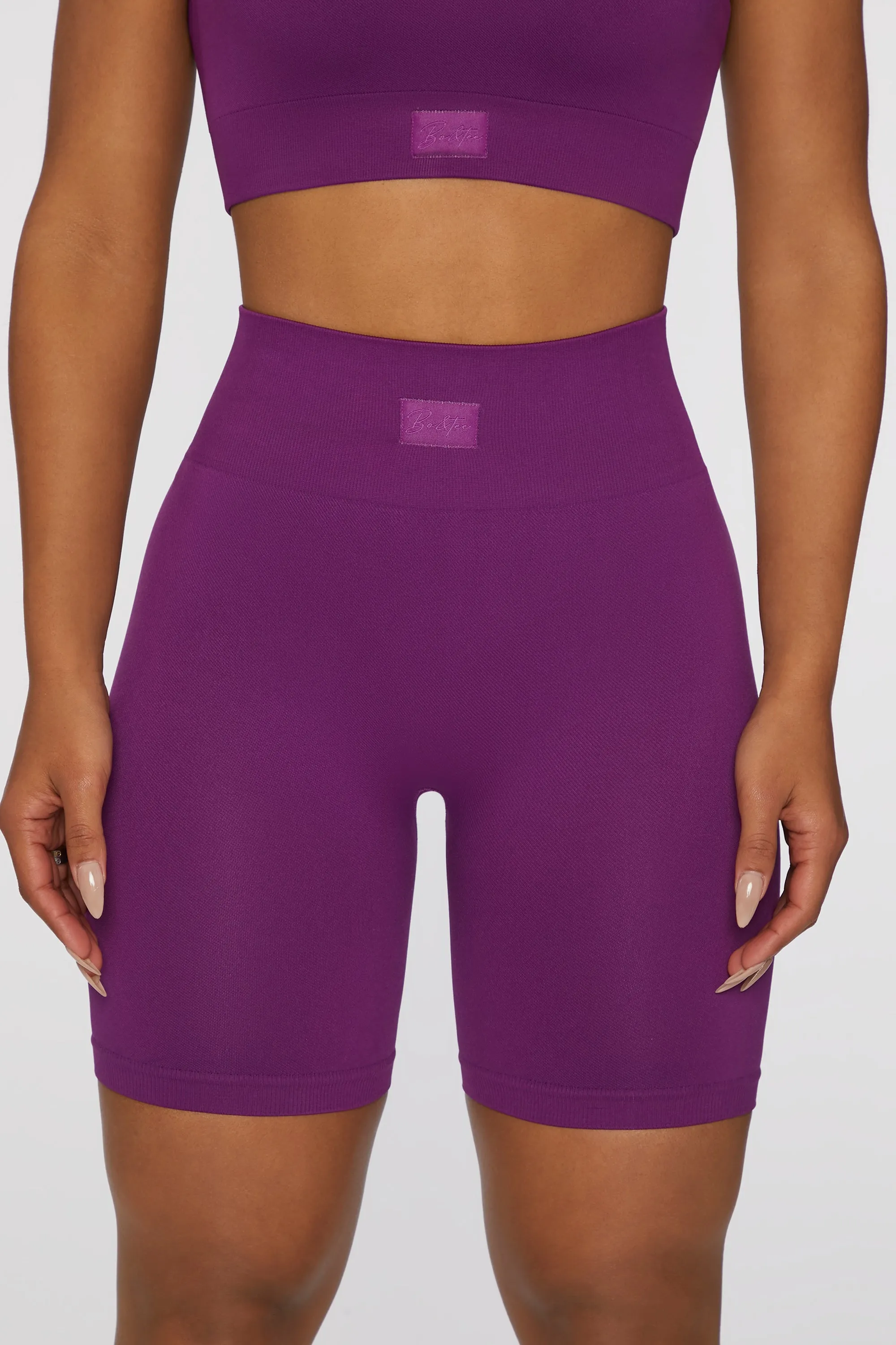 Biker Shorts in Dark Purple