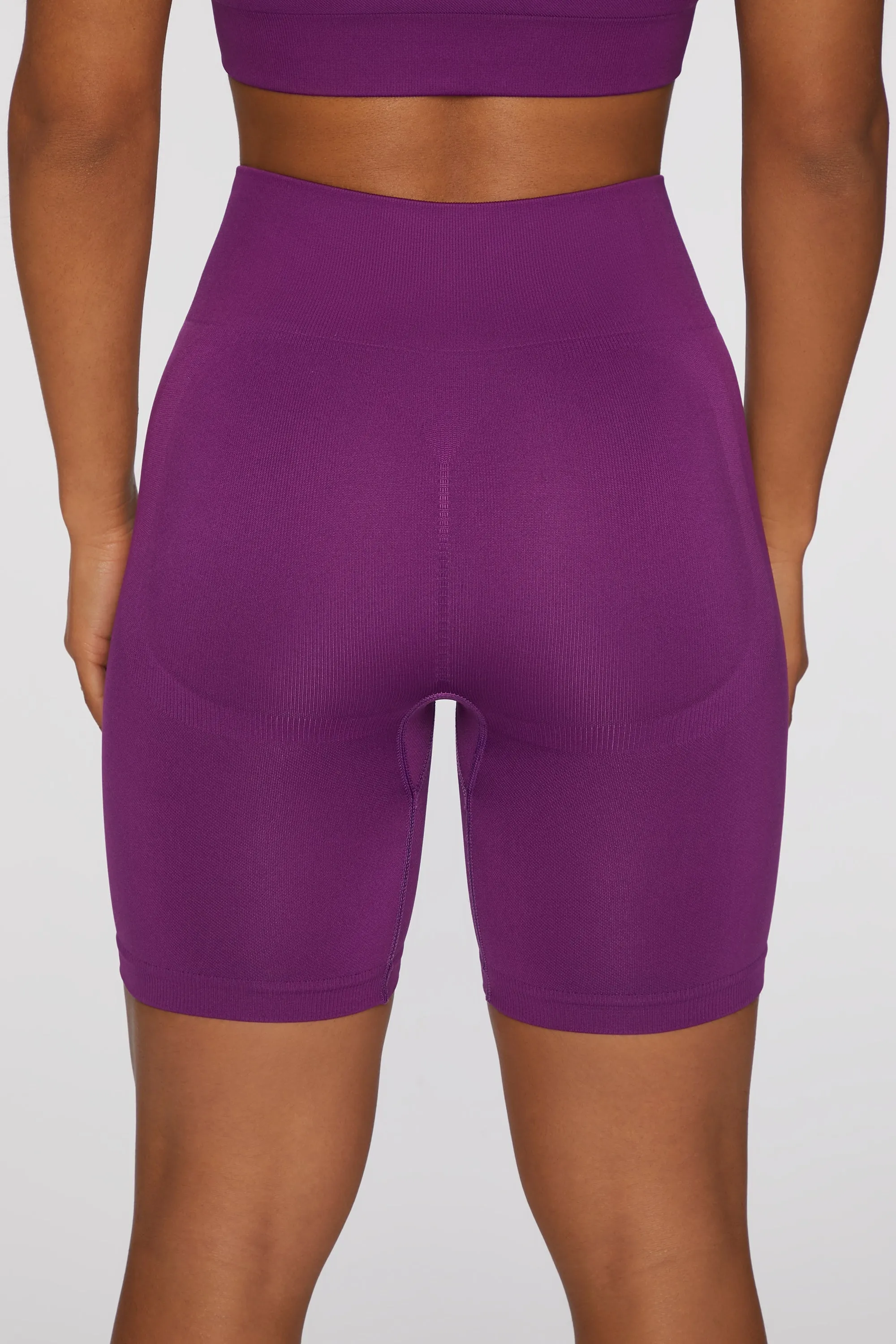 Biker Shorts in Dark Purple