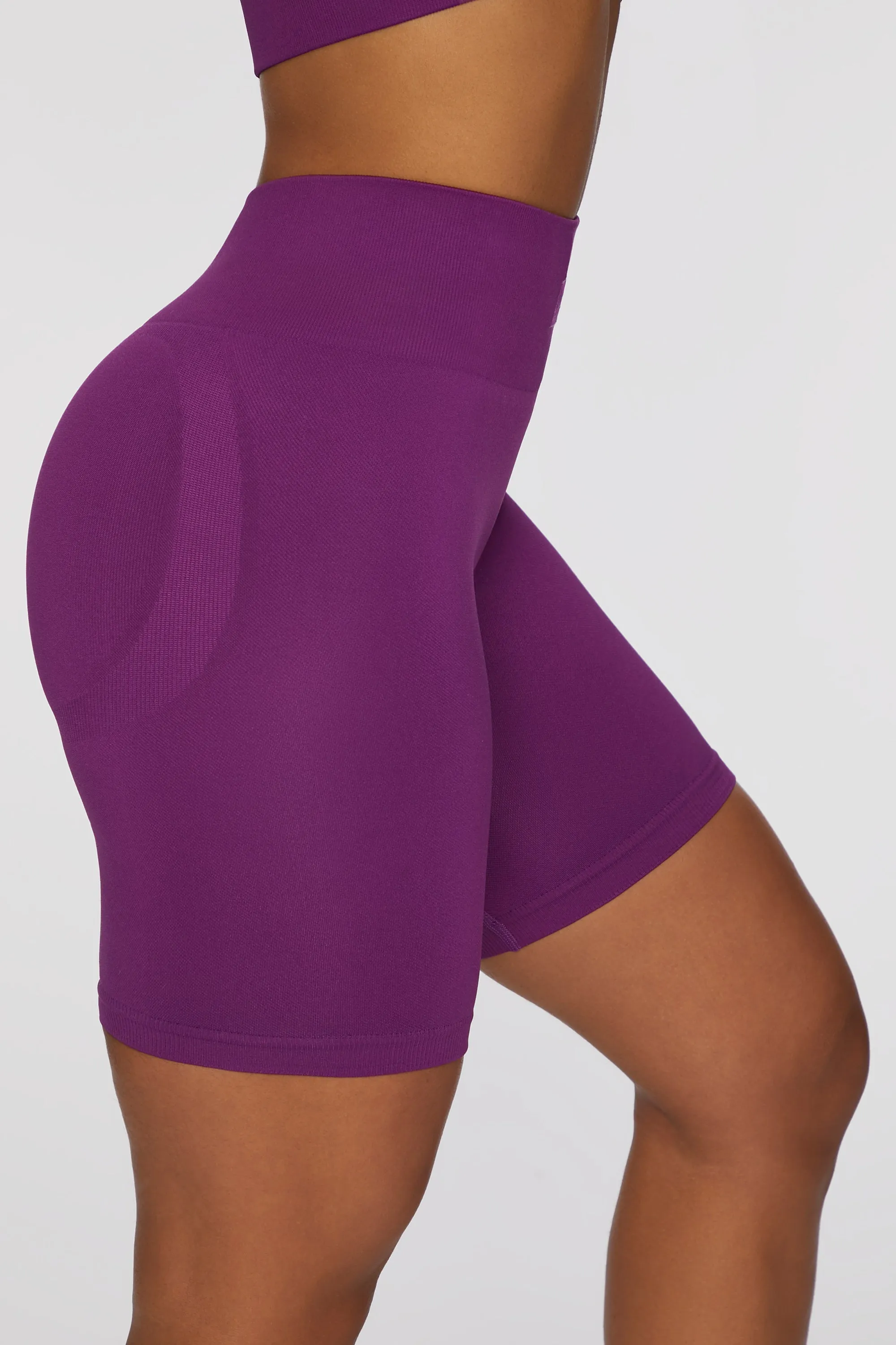 Biker Shorts in Dark Purple