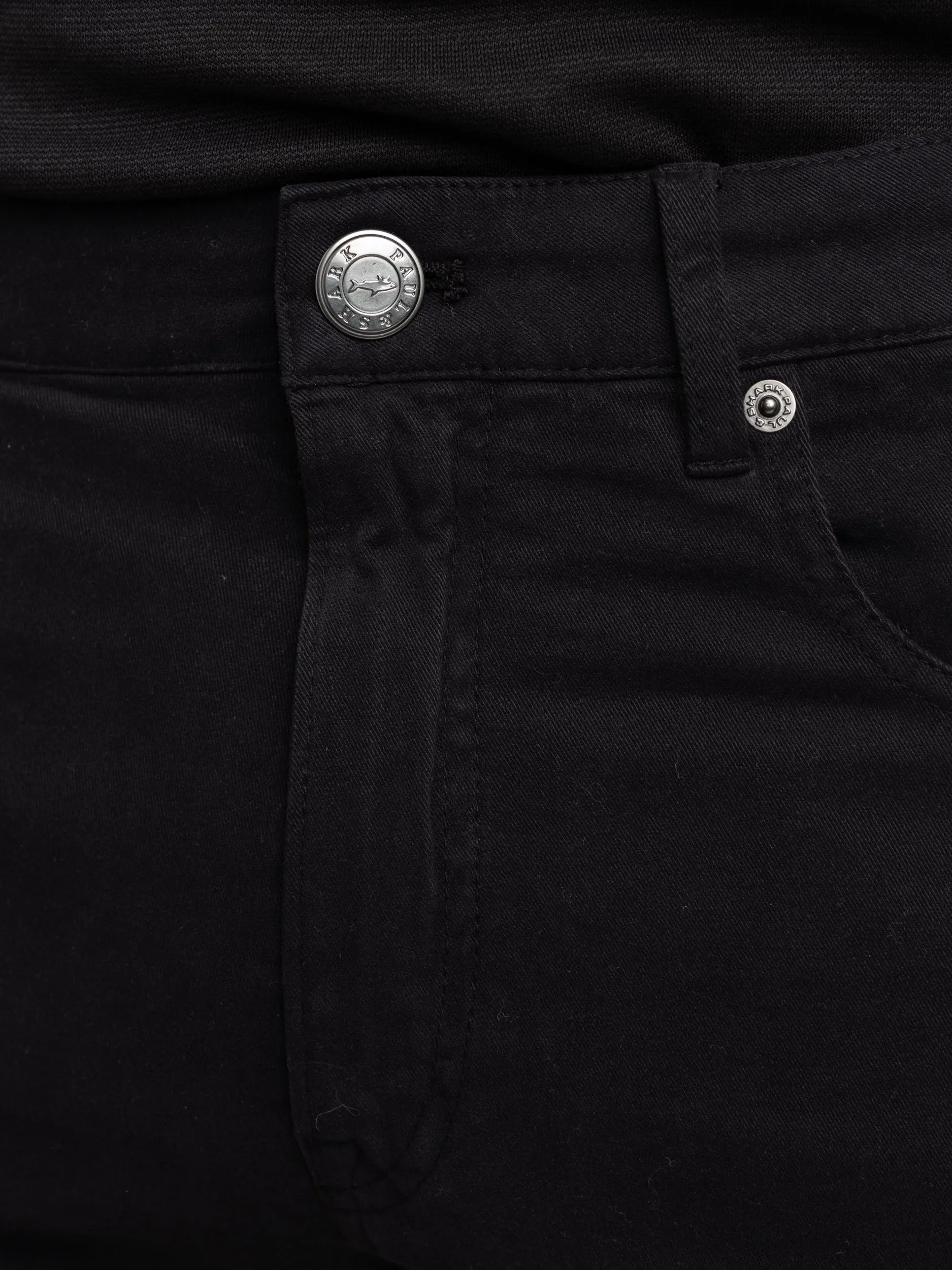 Black Five-Pocket Jeans