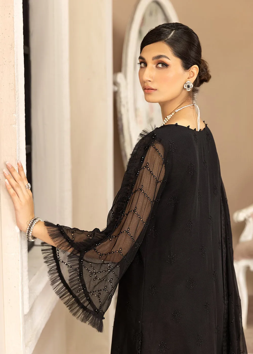 Black Formal Suit - Alizeh - Dhaagay Formals '23 - V02D10 - Anita