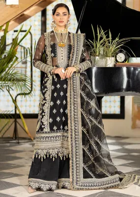 Black Wedding Formal Suit | Imrozia Premium | Jhalak '23 | I-188 - NAZAKAT