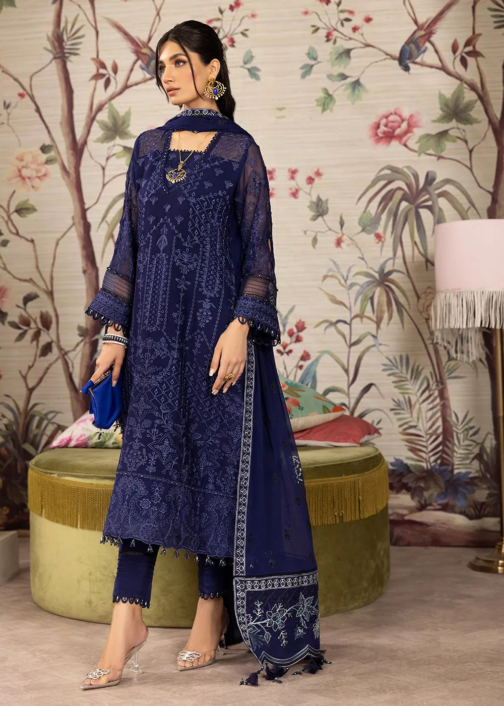 Blue Formal Suit - Alizeh - Dhaagay Formals '23 - V02D04 - Sibel