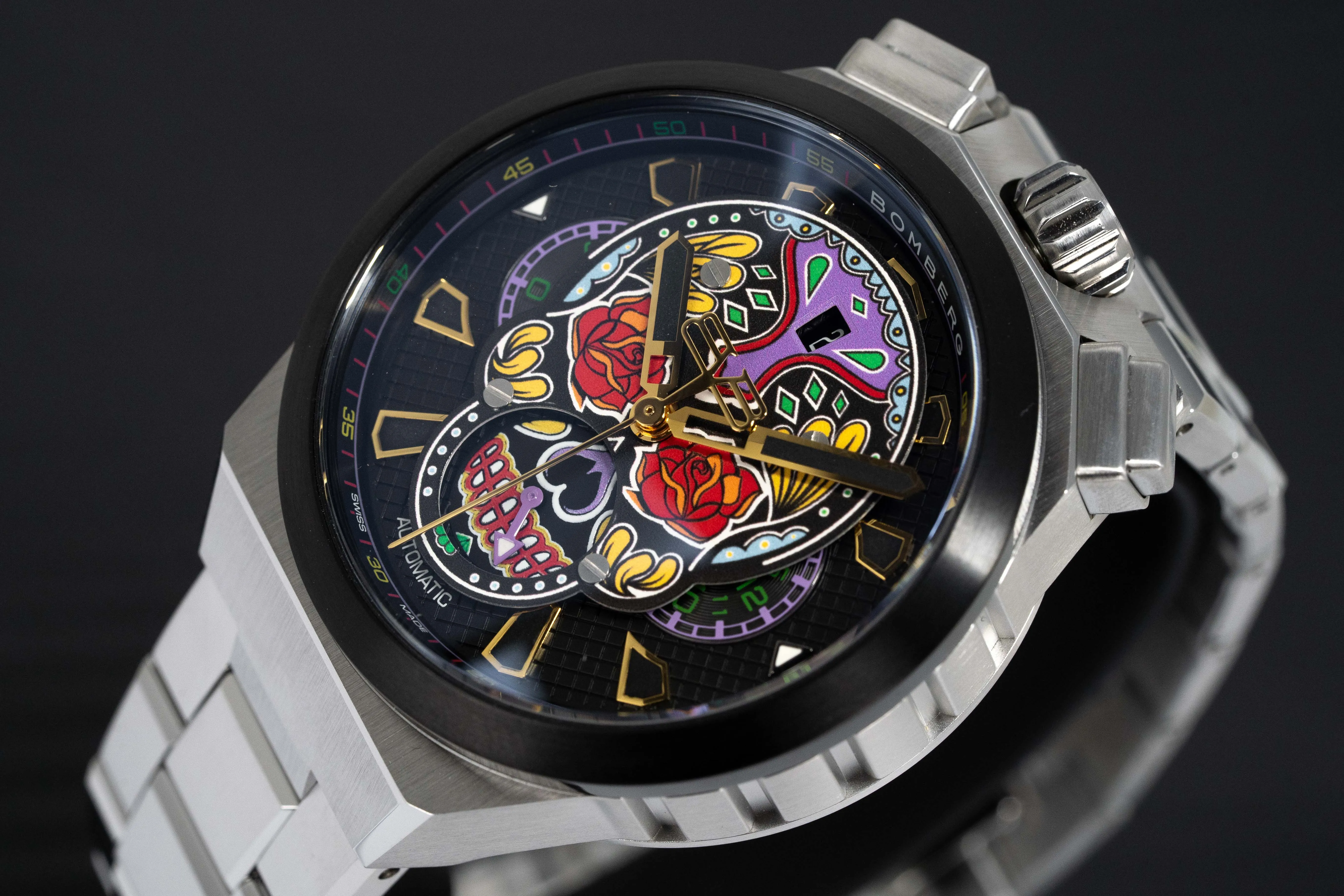 Bomberg Automatic Watch BOLT-68 Neo Calaveras Bracelet BF44CHASP.04-1.12