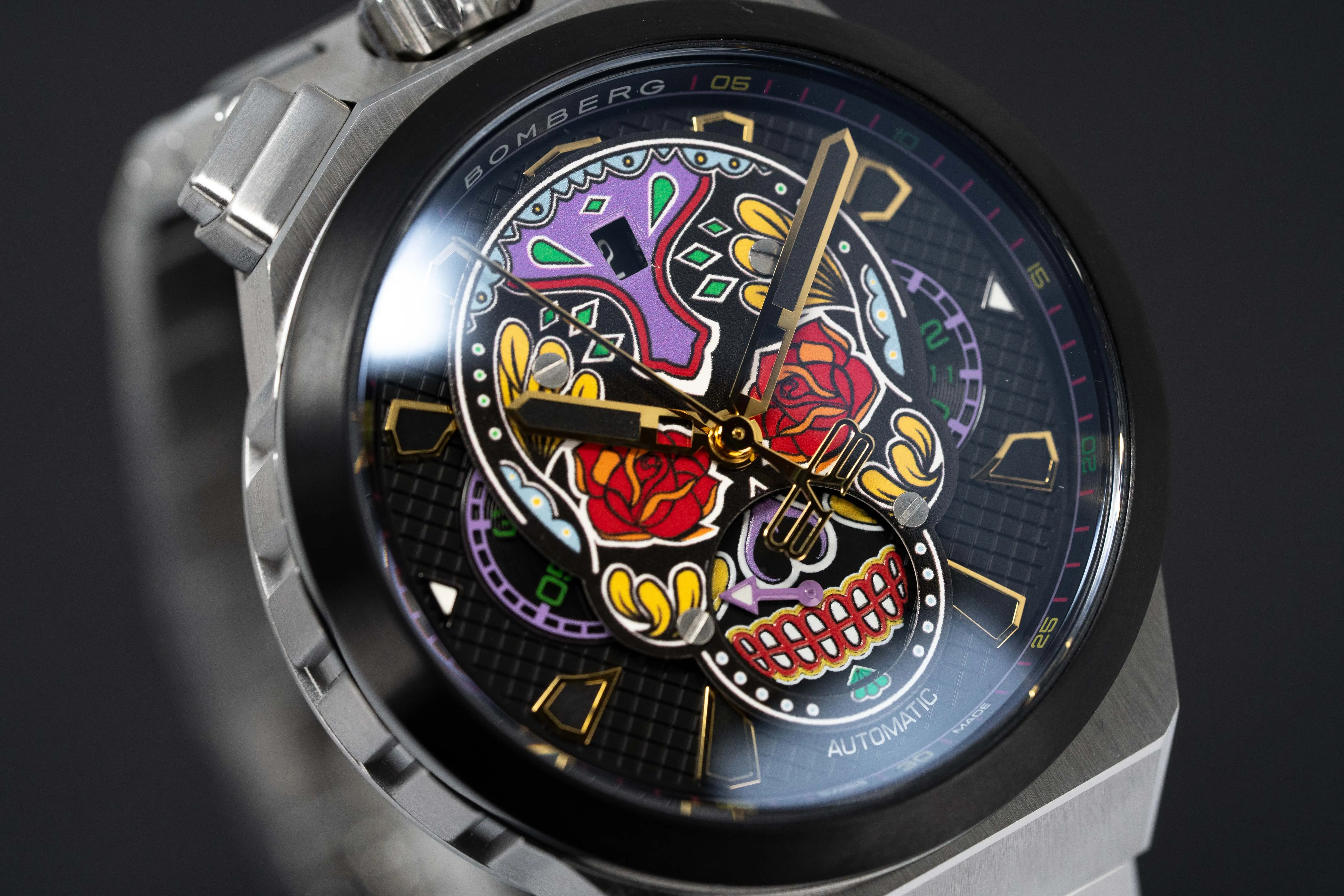 Bomberg Automatic Watch BOLT-68 Neo Calaveras Bracelet BF44CHASP.04-1.12