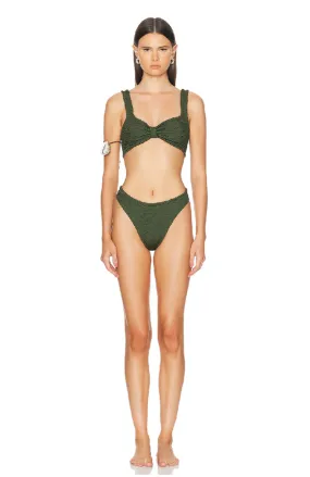 Bonnie Bikini - Metallic Khaki