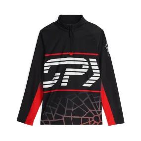 Boys Web Half Zip - Black