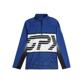 Boys Web Half Zip - Electric Blue