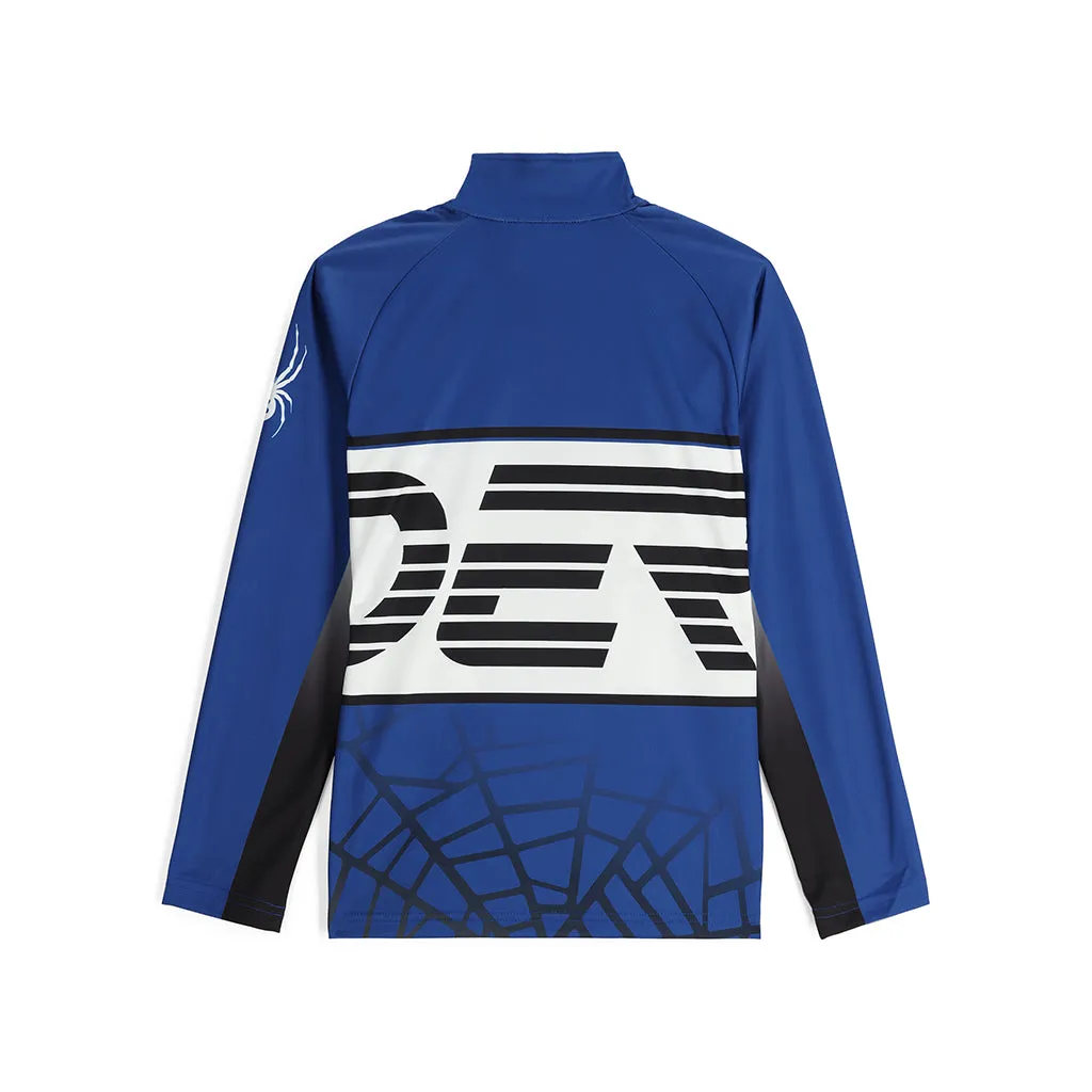 Boys Web Half Zip - Electric Blue