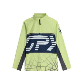 Boys Web Half Zip - Lime Ice