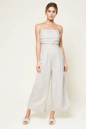 Brier Drive Strapless Wide Leg Jumpsuit