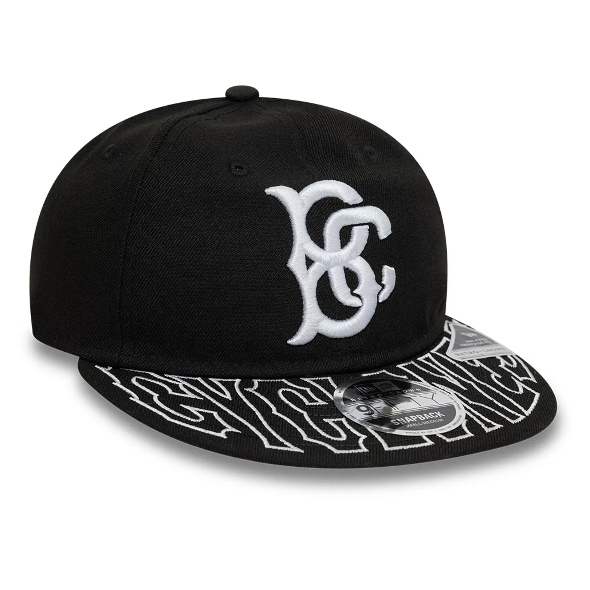 Brooklyn Cyclones MiLB Visor Script Black Retro Crown 9FIFTY Strapback Cap