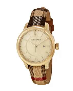 Burberry Ladies Watch The Classic 32mm Yellow Gold BU10104