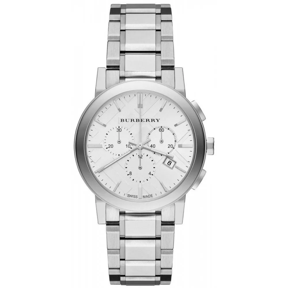 Burberry Men's Watch Chronograph 40mm Silver BU9750