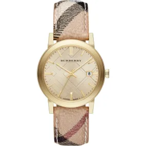 Burberry Watch The City Haymarket Yellow Gold 38mm BU9026