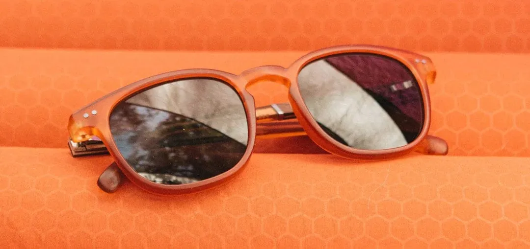 CAMP Eyewear Topo Sunglasses Matte Orange | Walnut