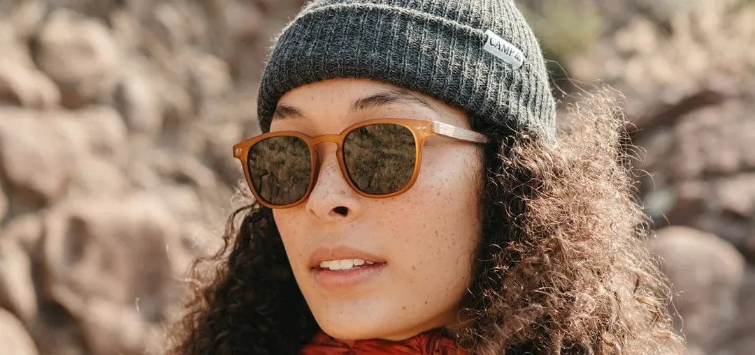 CAMP Eyewear Topo Sunglasses Matte Orange | Walnut