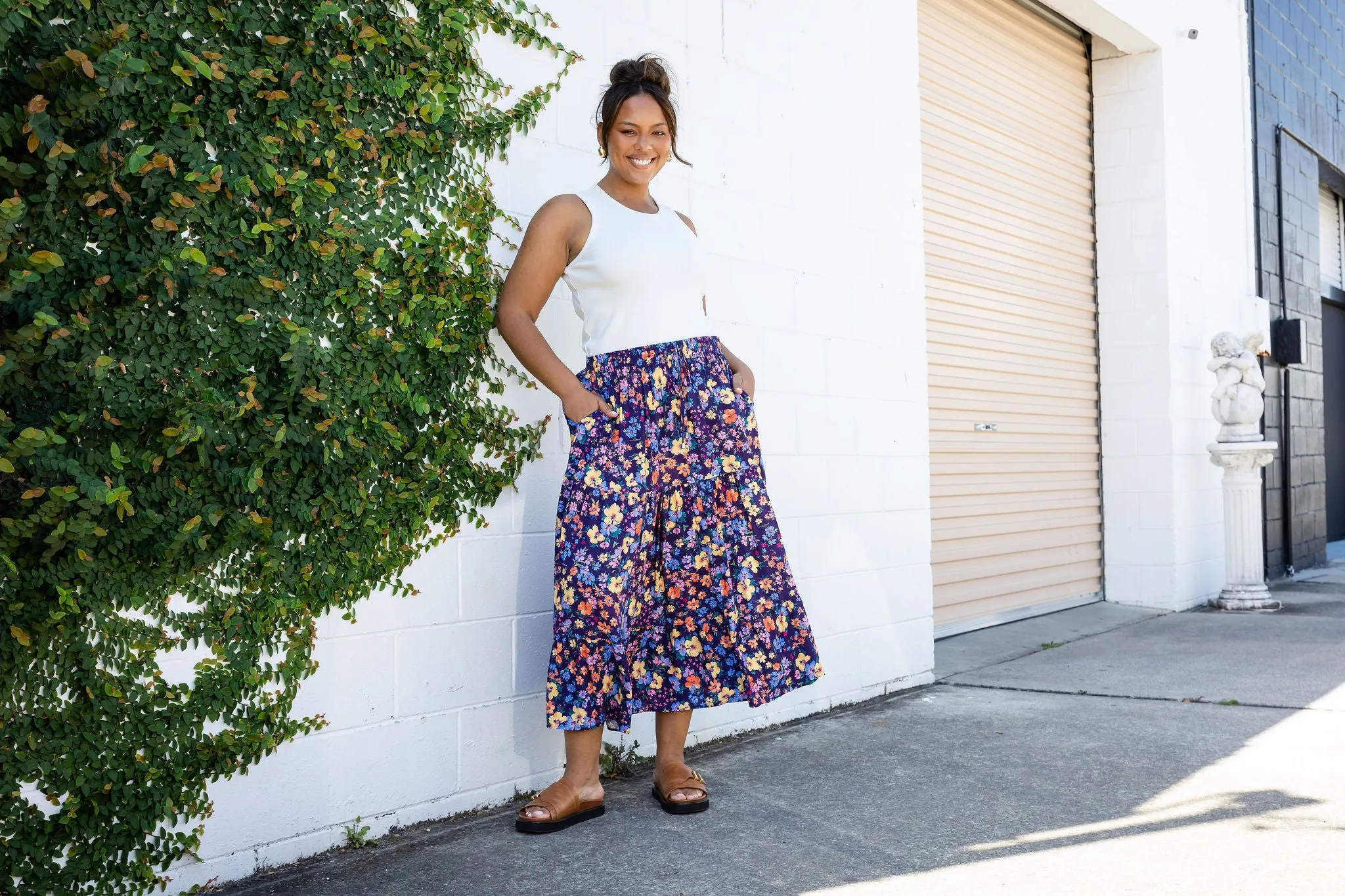 Carrie Maxi Skirt in Posie