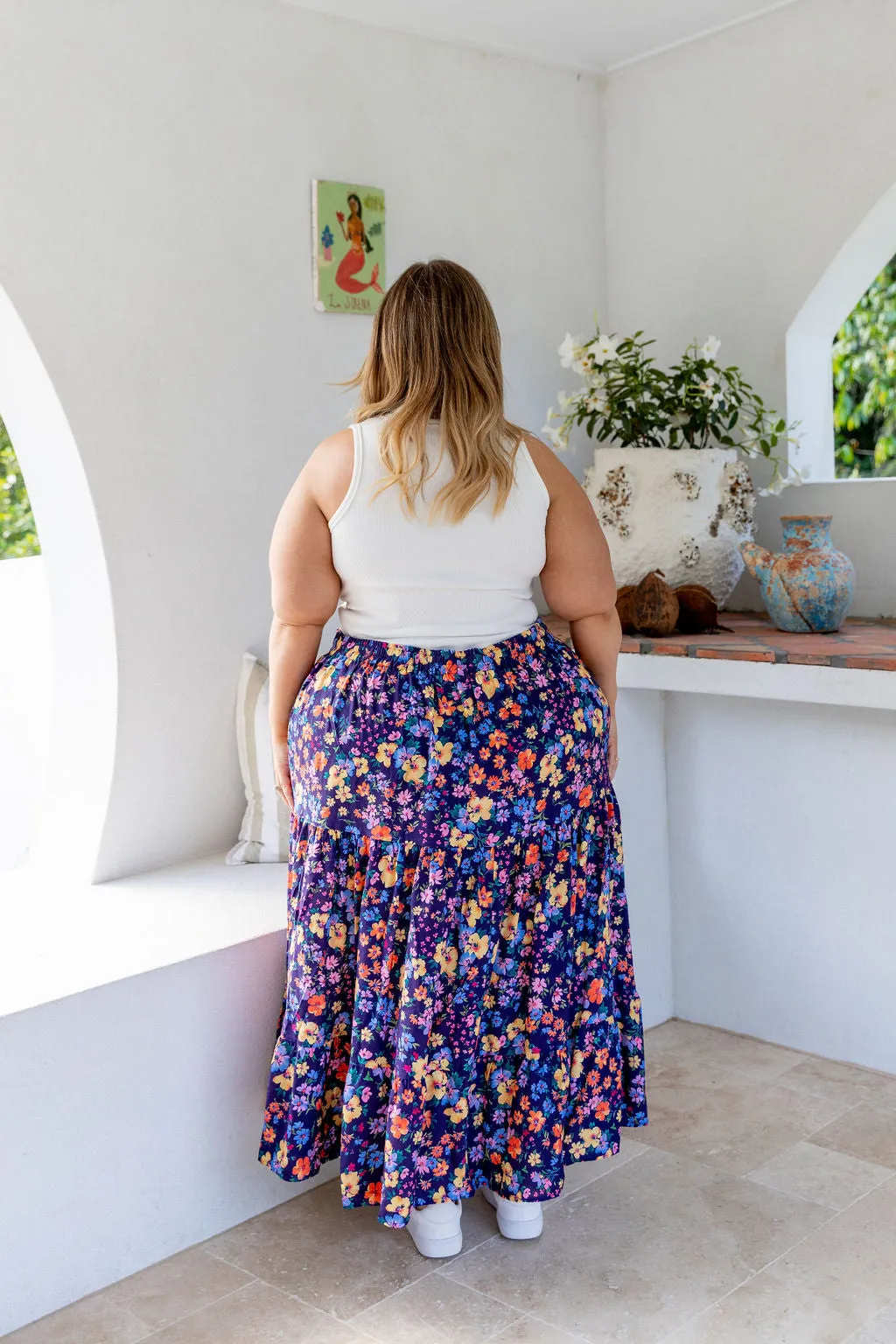 Carrie Maxi Skirt in Posie