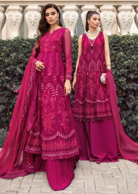 Chiffon Formals 2023 by Maria B | MPC-23-107 Magenta Pink