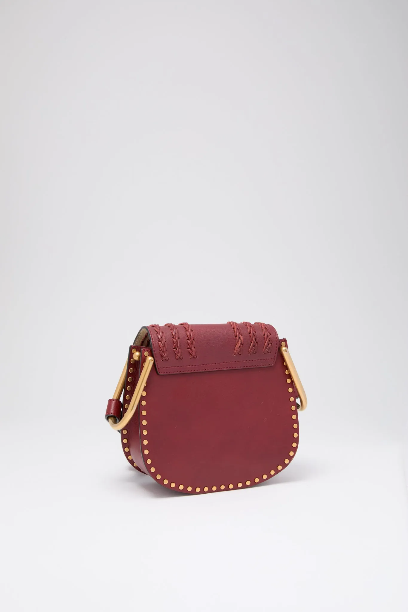 Chloe Whipstitch Leather Mini Hudson Handbag