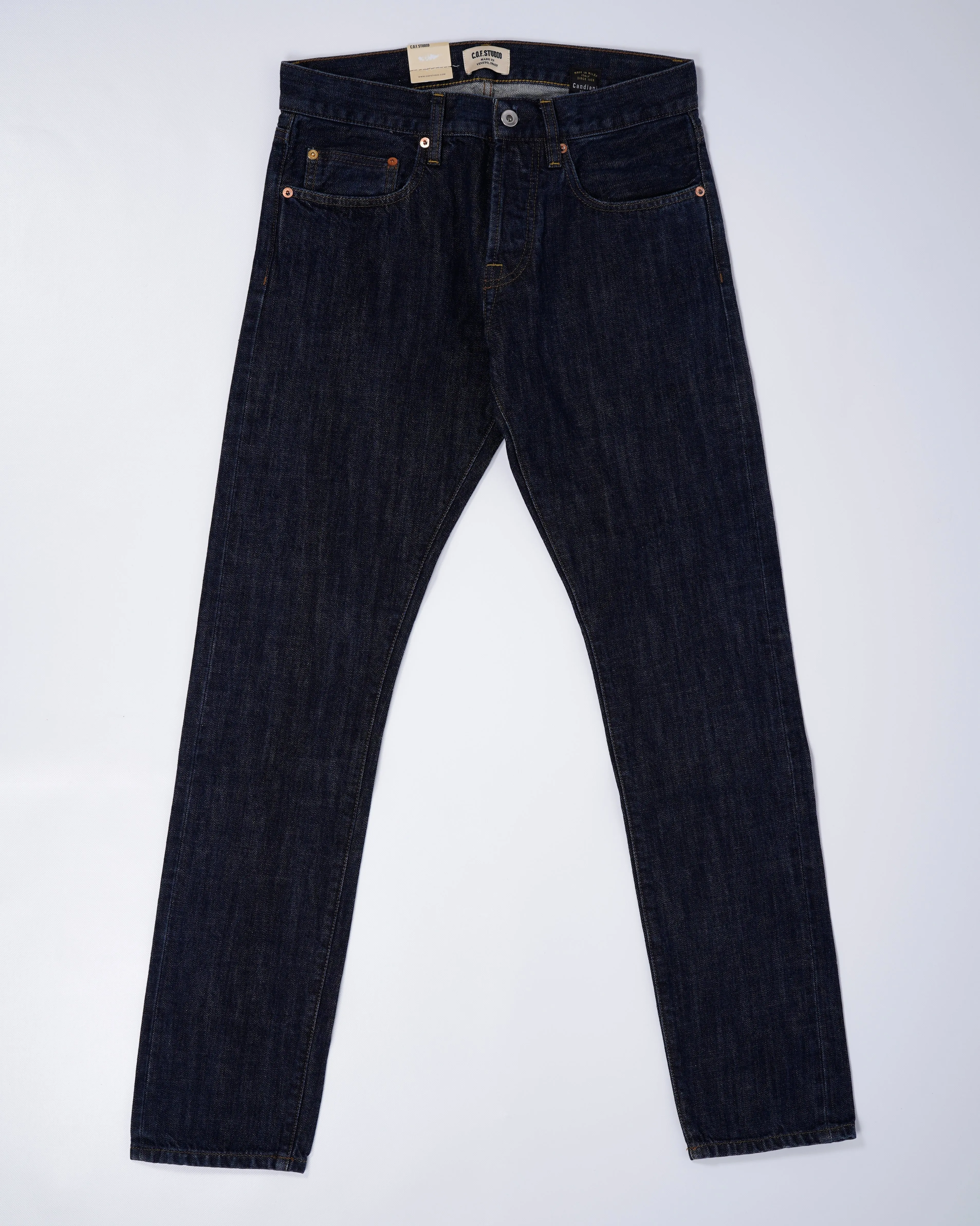 C.O.F. Studio Indigo Selvedge Jeans - Rinsed