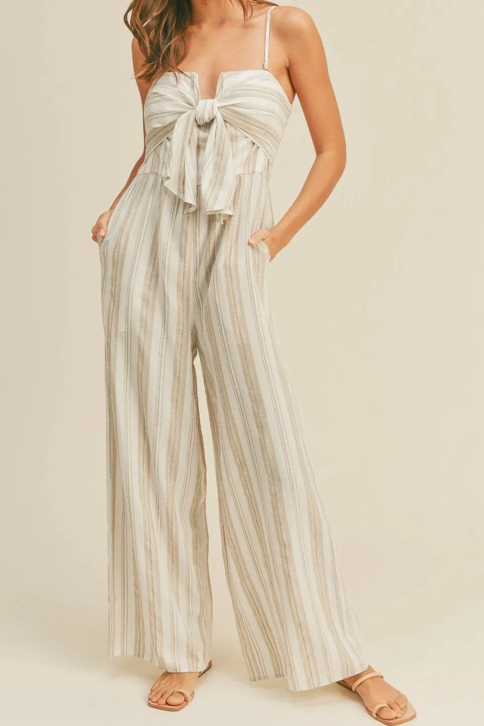 COOPER FRONT TIE JUMPSUIT