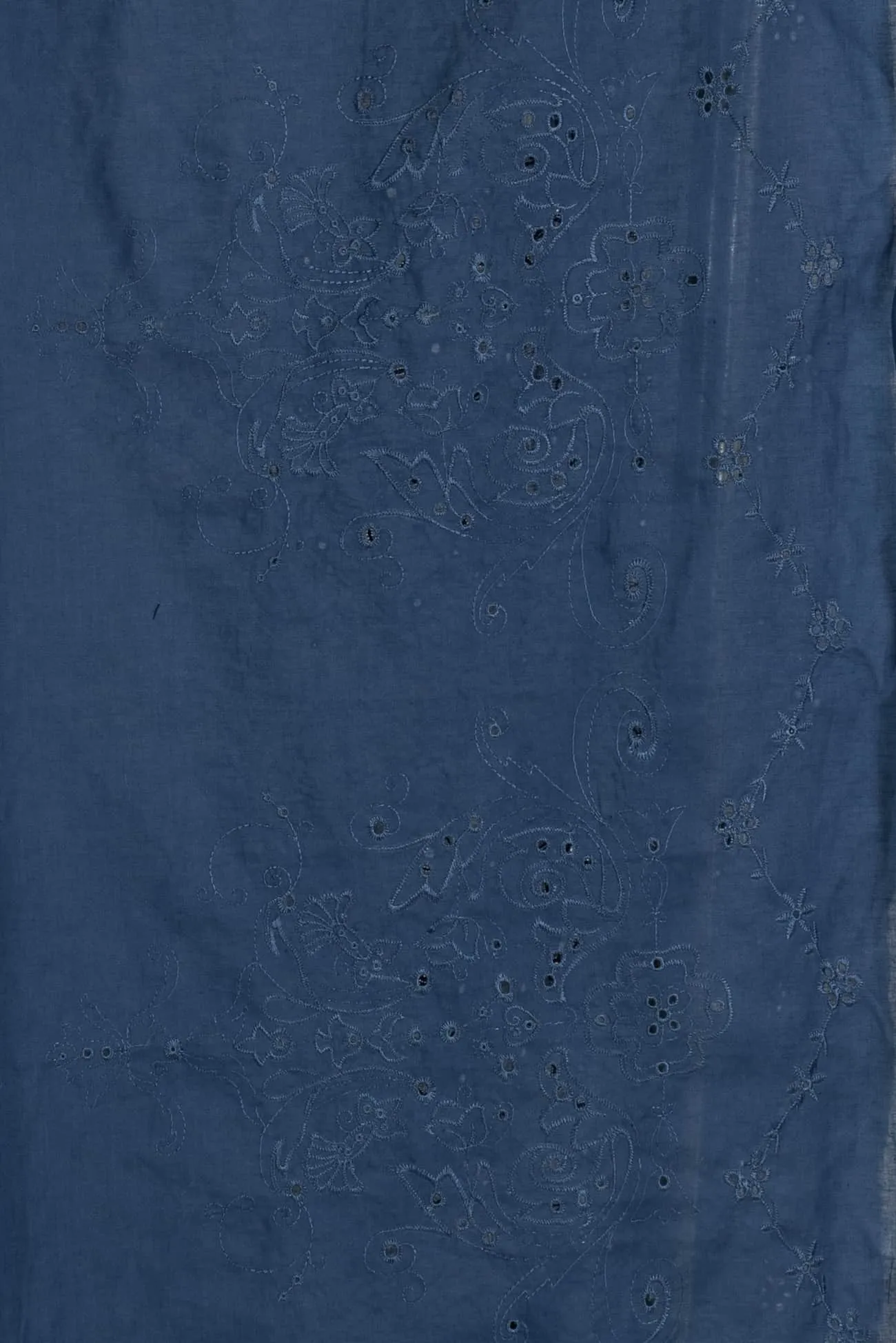 Copen Blue Embroidered Woven