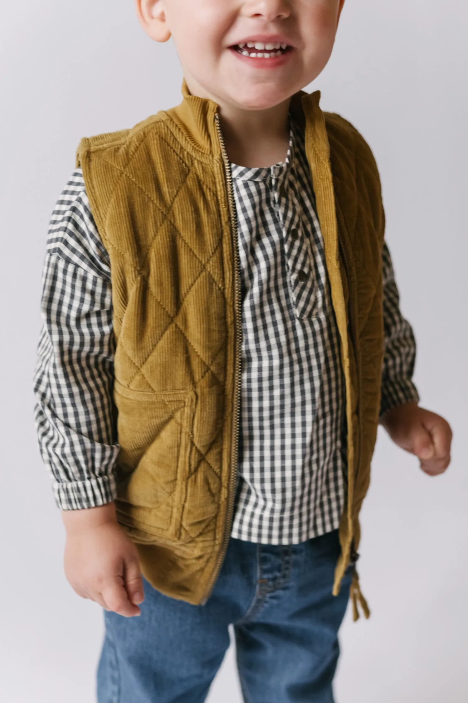 Corduroy Quilted Vest