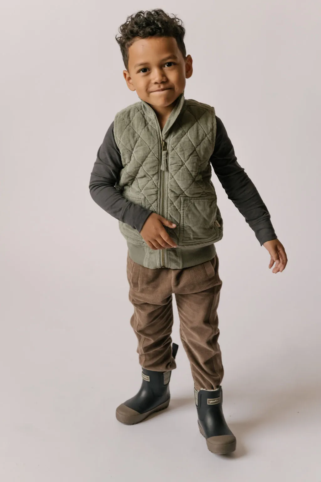 Corduroy Quilted Vest