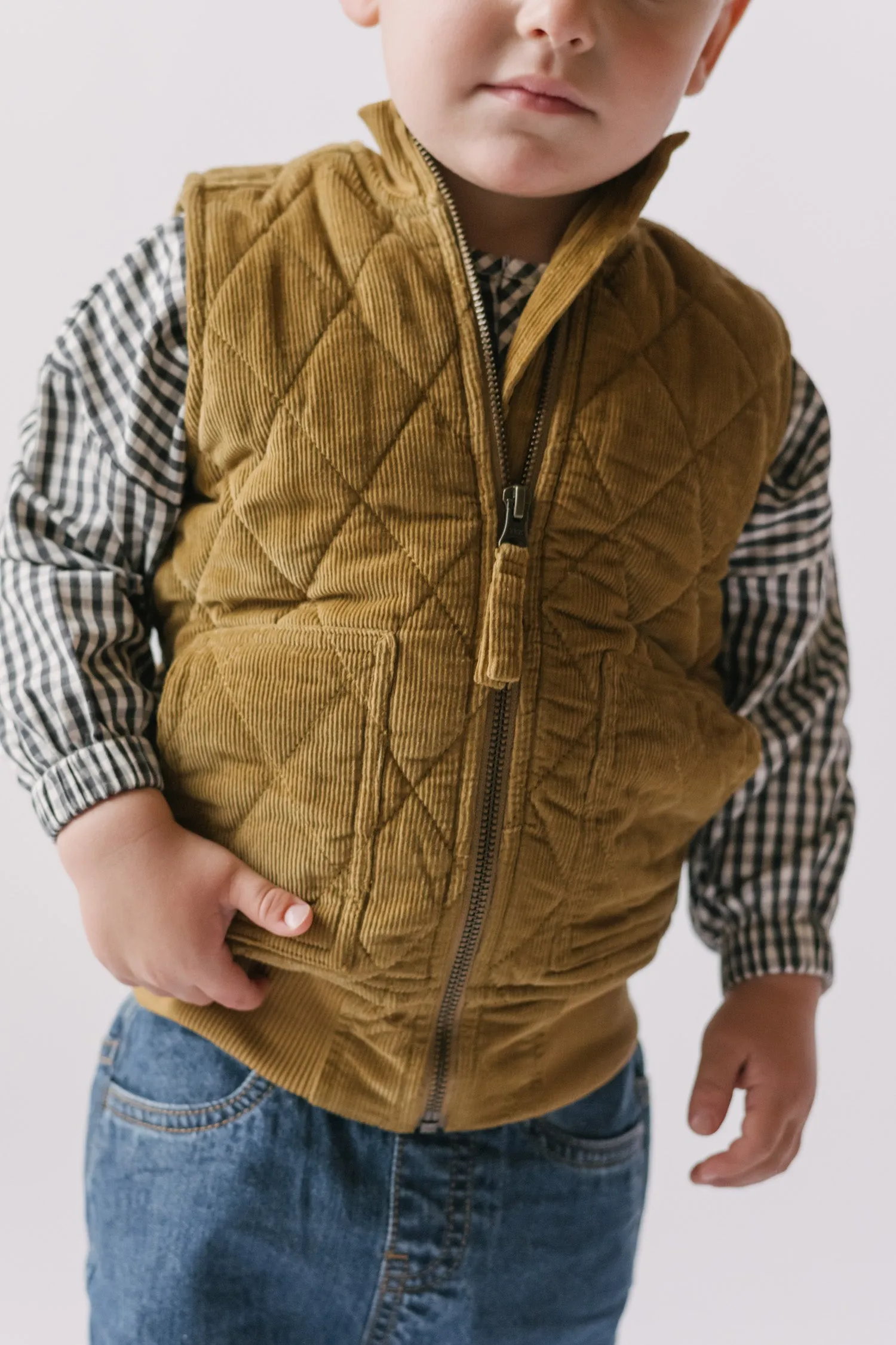 Corduroy Quilted Vest