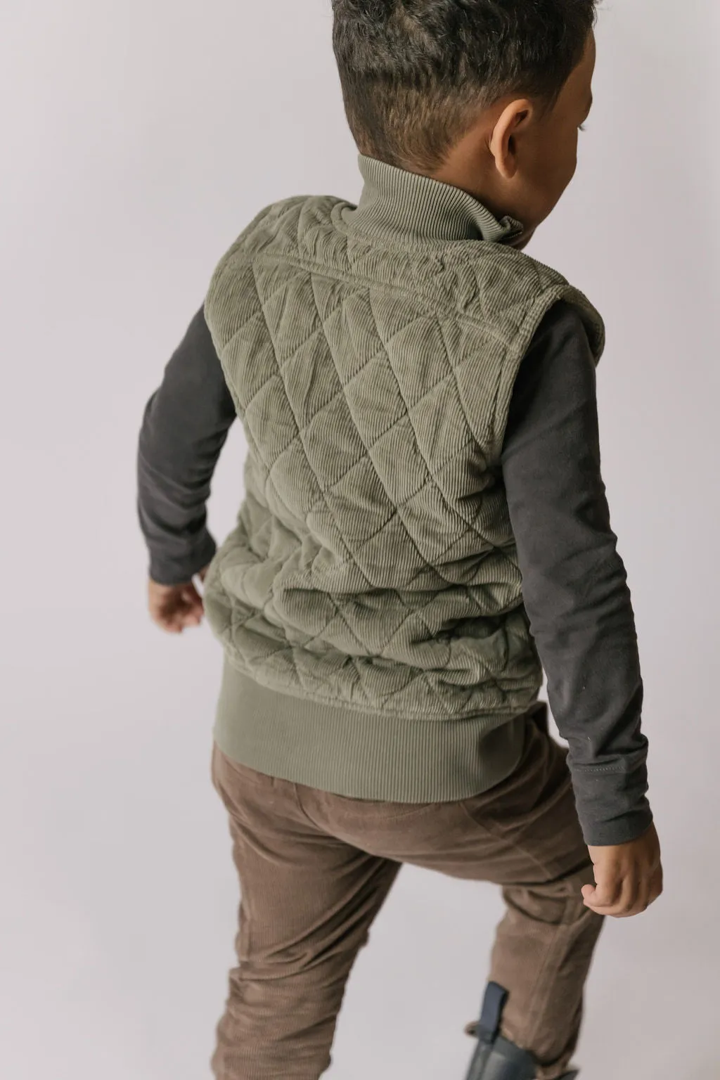 Corduroy Quilted Vest