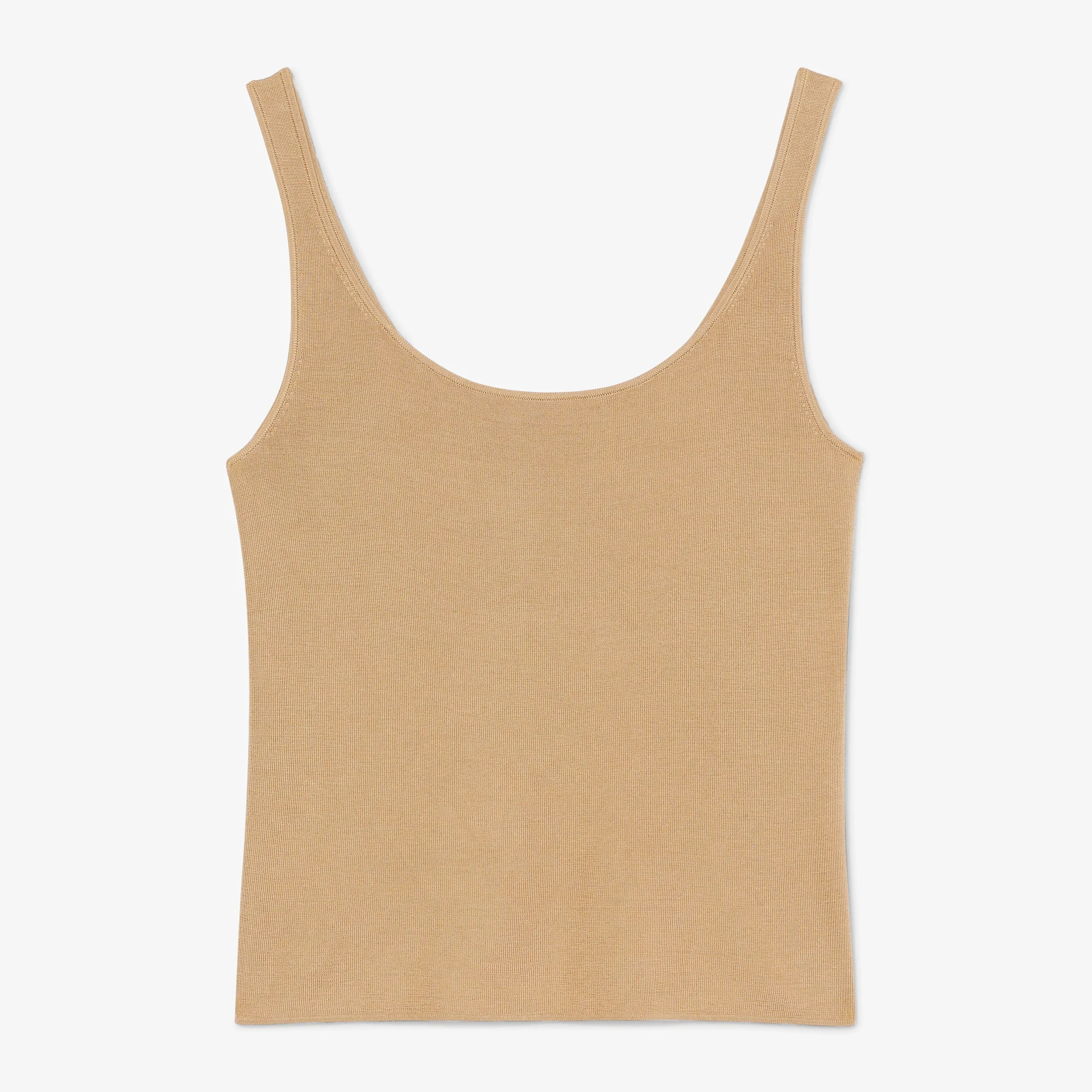 Delphine Top - Silk Jersey :: Camel