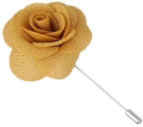 Dijon Yellow Begonia Lapel Pin